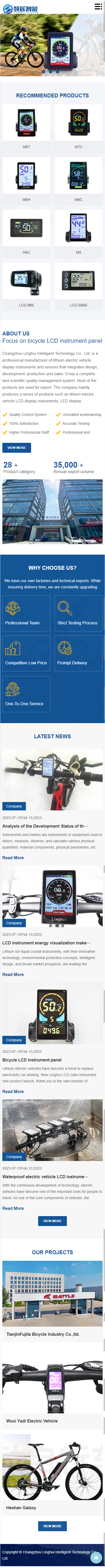 常州領(lǐng)輝智能科技有限公司鋰電動(dòng)車顯示儀表外貿(mào)網(wǎng)站建設(shè)制作案例 手機(jī)端預(yù)覽圖