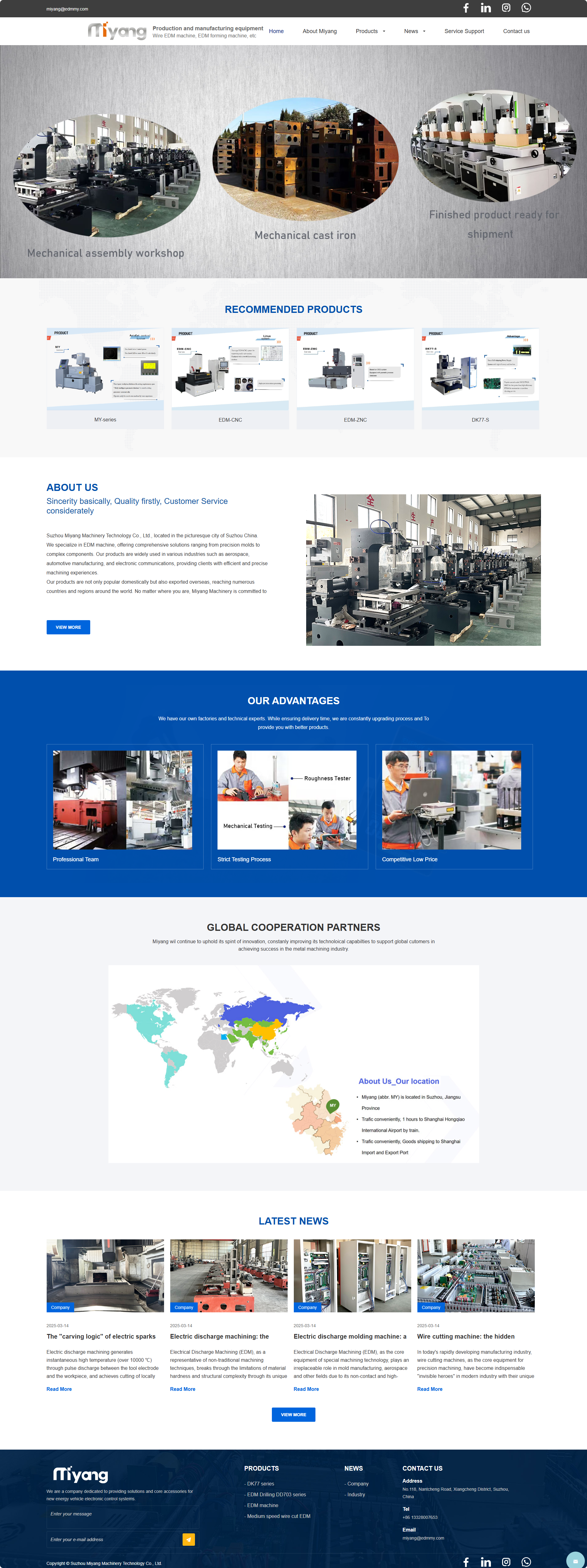 蘇州米揚(yáng)機(jī)械科技有限公司電火花線切割機(jī)外貿(mào)網(wǎng)站建設(shè)制作開發(fā)案例 PC端預(yù)覽圖